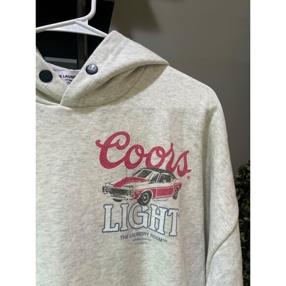 The Laundry Room Coors Racing Hideout Hoodie Pebble Heather Womens Size Small - Picture 9 of 13